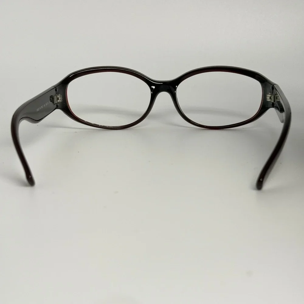 Calvin Klein 758S 052 Burgundy Oval Eyeglass Frames Made in Italy 56-16-125